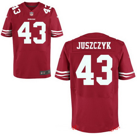 Men's San Francisco 49ers #43 Kyle Juszczyk Scarlet Red Team Color Stitched NFL Nike Elite Jersey