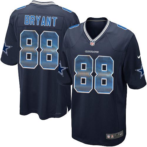 Nike Cowboys #88 Dez Bryant Navy Blue Team Color Men's Stitched NFL Limited Strobe Jersey