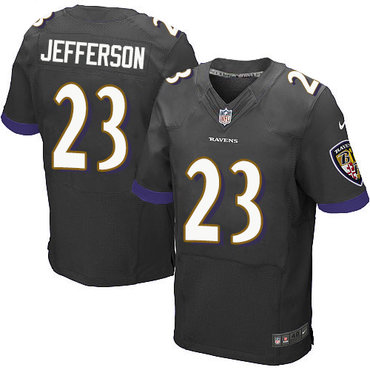 Nike Ravens #23 Tony Jefferson Black Alternate Men's Stitched NFL New Elite Jersey