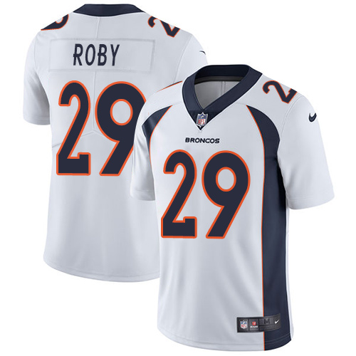 Nike Denver Broncos #29 Bradley Roby White Men's Stitched NFL Vapor Untouchable Limited Jersey