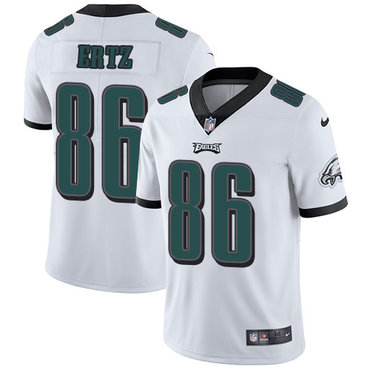 Nike Philadelphia Eagles #86 Zach Ertz White Men's Stitched NFL Vapor Untouchable Limited Jersey