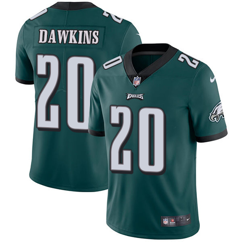 Nike Philadelphia Eagles #20 Brian Dawkins Midnight Green Team Color Men's Stitched NFL Vapor Untouchable Limited Jersey