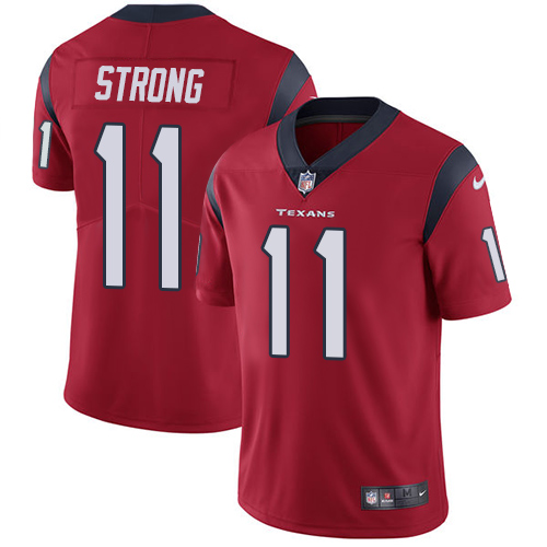 Nike Houston Texans #11 Jaelen Strong Red Alternate Men's Stitched NFL Vapor Untouchable Limited Jersey