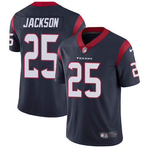 Nike Houston Texans #25 Kareem Jackson Navy Blue Team Color Men's Stitched NFL Vapor Untouchable Limited Jersey