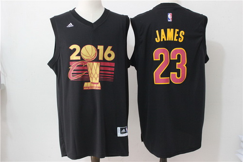 Men's Cleveland Cavaliers LeBron James #23 adidas Black 2017 NBA Finals Patch Champions Stitched Jersey