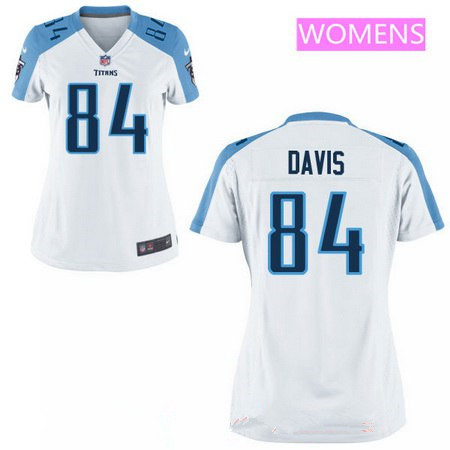 Women's 2017 NFL Draft Tennessee Titans #84 Corey Davis White Road Stitched NFL Nike Game Jersey