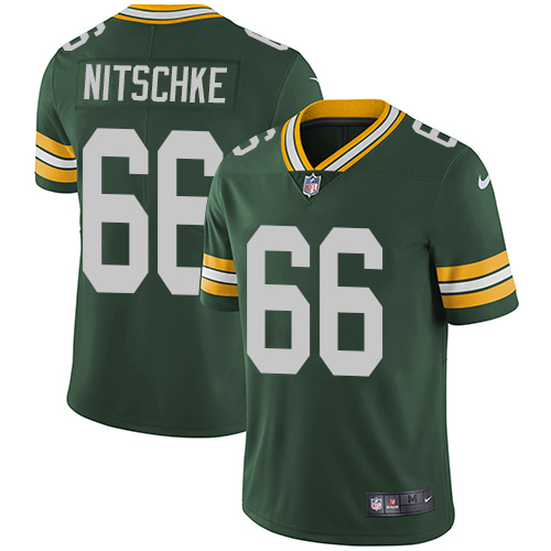 Nike Green Bay Packers #66 Ray Nitschke Green Team Color Men's Stitched NFL Vapor Untouchable Limited Jersey