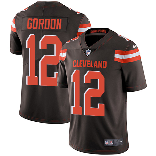 Nike Cleveland Browns #12 Josh Gordon Brown Team Color Men's Stitched NFL Vapor Untouchable Limited Jersey