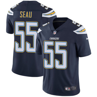 Nike San Diego Chargers #55 Junior Seau Navy Blue Team Color Men's Stitched NFL Vapor Untouchable Limited Jersey