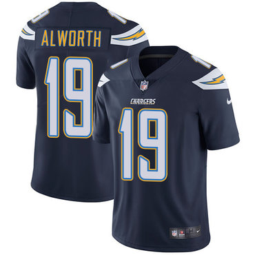 Nike San Diego Chargers #19 Lance Alworth Navy Blue Team Color Men's Stitched NFL Vapor Untouchable Limited Jersey