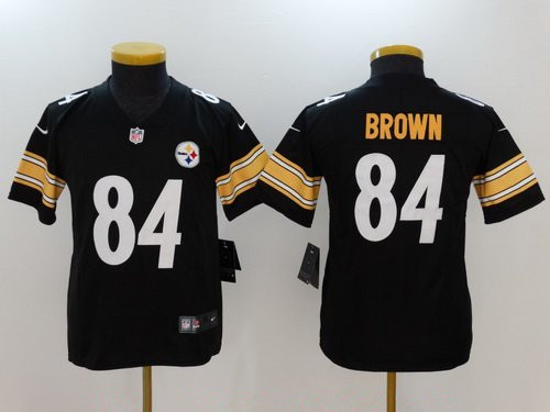 Youth Pittsburgh Steelers #84 Antonio Brown Black 2017 Vapor Untouchable Stitched NFL Nike Limited Jersey