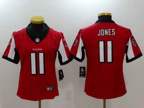 Women's Atlanta Falcons #11 Julio Jones Red 2017 Vapor Untouchable Stitched NFL Nike Limited Jersey