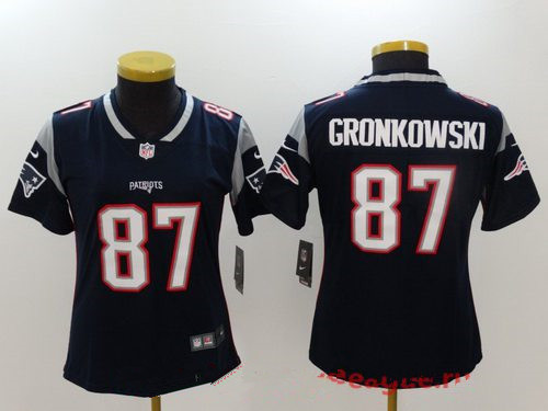 Women's New England Patriots #87 Rob Gronkowski Navy Blue 2017 Vapor Untouchable Stitched NFL Nike Limited Jersey