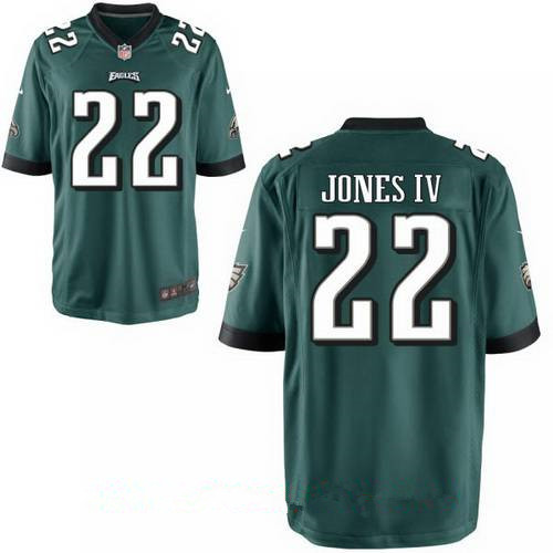 Men's Philadelphia Eagles #22 Sidney Jones IV Midnight Green Team Color Stitched NFL Nike Game Jersey