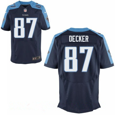 Men's Tennessee Titans #87 Eric Decker Navy Blue Alternate Stitched NFL Nike Elite Jersey