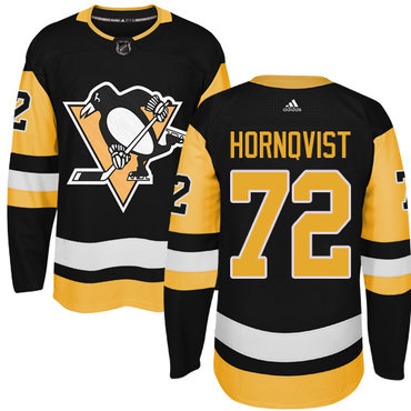 Adidas Pittsburgh Penguins #72 Patric Hornqvist Black Alternate Authentic Stitched NHL Jersey