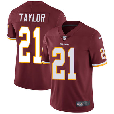 Nike Washington Redskins #21 Sean Taylor Burgundy Red Team Color Men's Stitched NFL Vapor Untouchable Limited Jersey