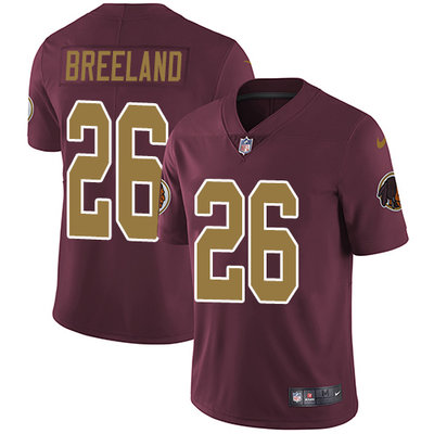 Nike Washington Redskins #26 Bashaud Breeland Burgundy Red Alternate Men's Stitched NFL Vapor Untouchable Limited Jersey