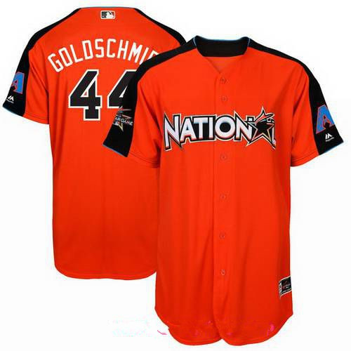 Men's National League Arizona Diamondbacks #44 Paul Goldschmidt Majestic Orange 2017 MLB All-Star Game Home Run Derby Player Jersey