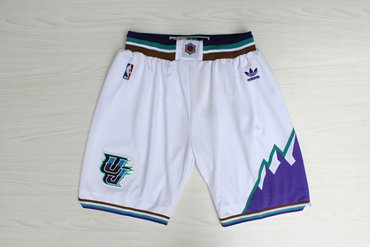 Men's Utah Jazz White Throwback short