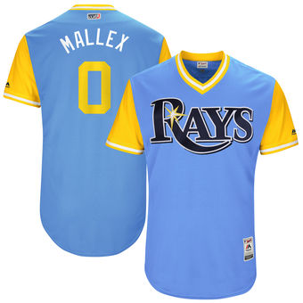 Men's Tampa Bay Rays Mallex Smith Mallex Majestic Light Blue 2017 Players Weekend Authentic Jersey