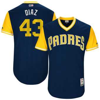 Men's San Diego Padres Miguel Diaz Diaz Majestic Navy 2017 Players Weekend Authentic Jersey