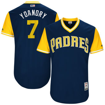 Men's San Diego Padres Manuel Margot Yoandry Majestic Navy 2017 Players Weekend Authentic Jersey