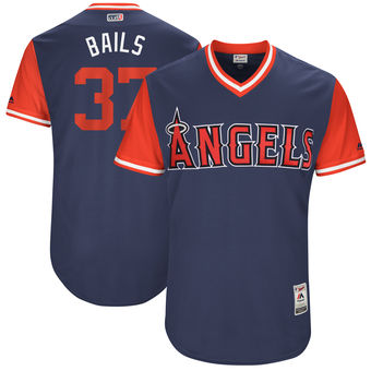 Men's Los Angeles Angels Andrew Bailey Bails Majestic Navy 2017 Players Weekend Authentic Jersey