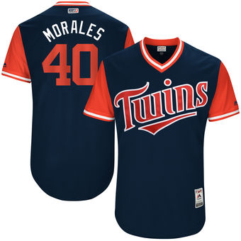 Men's Minnesota Twins Bartolo Colon Morales Majestic Navy 2017 Players Weekend Authentic Jersey