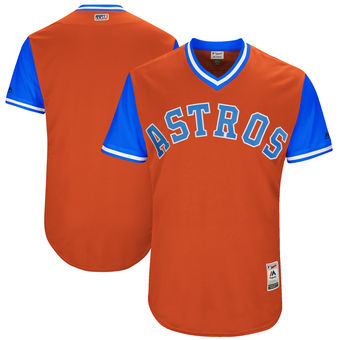 Men's Houston Astros Majestic Orange 2017 Players Weekend Authentic Team Jersey