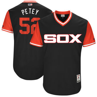 Men's Chicago White Sox Jake Petricka Petey Majestic Black 2017 Players Weekend Authentic Jersey