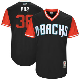 Men's Arizona Diamondbacks Robbie Ray Bob Majestic Black 2017 Players Weekend Authentic Jersey