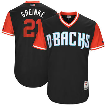 Men's Arizona Diamondbacks Zack Greinke Greinke Majestic Black 2017 Players Weekend Authentic Jersey