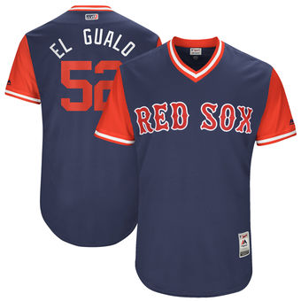 Men's Boston Red Sox Eduardo Rodriguez El Gualo Majestic Navy 2017 Players Weekend Authentic Jersey