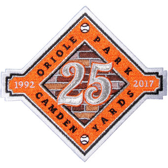 Baltimore Orioles Camden Yards 25th Anniversary Commemorative Patch