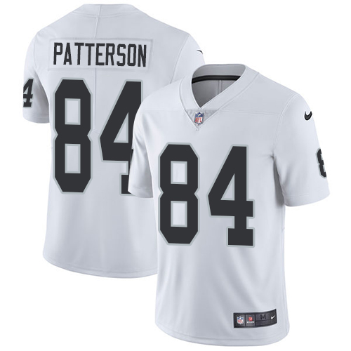 Nike Oakland Raiders #84 Cordarrelle Patterson White Men's Stitched NFL Vapor Untouchable Limited Jersey