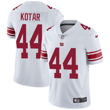 Nike New York Giants #44 Doug Kotar White Men's Stitched NFL Vapor Untouchable Limited Jersey