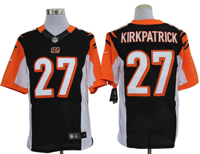 Size 60 4XL-Dre Kipkpatrick Cincinnati Bengals #27 Black Stitched Nike Elite NFL Jerseys