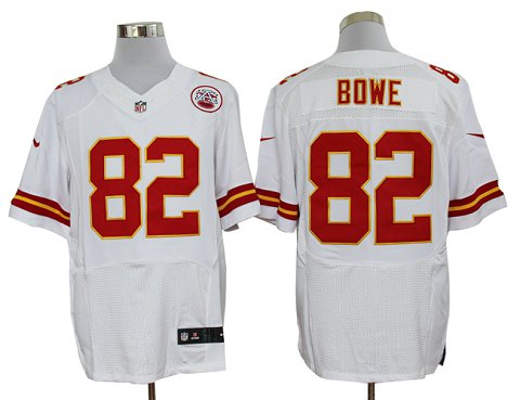 Size 60 4XL-Dwayne Bowe Kansas City Chiefs #82 White Stitched Nike Elite NFL Jerseys