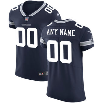 Men's Dallas Cowboys Nike Navy Vapor Untouchable Custom Elite Jersey