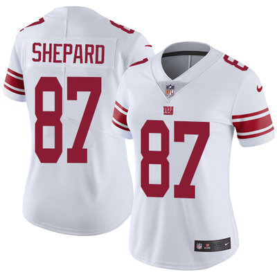 Women's Nike Giants #87 Sterling Shepard White Stitched NFL Vapor Untouchable Limited Jersey