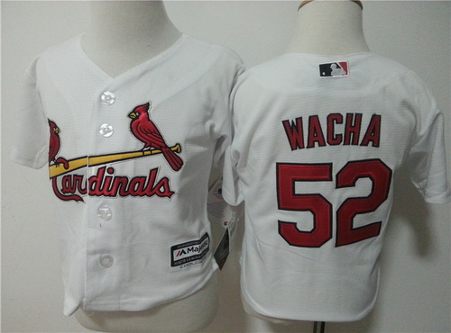 Toddler St. Louis Cardinals #52 Michael Wacha White Home MLB Majestic Baseball Jersey