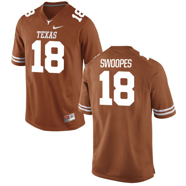 Men's Texas Longhorns 18 Tyrone Swoopes Orange Nike College Jersey