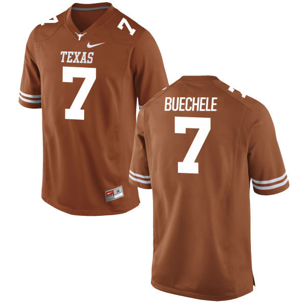 Men's Texas Longhorns 7 Shane Buechele Orange Nike College Jersey