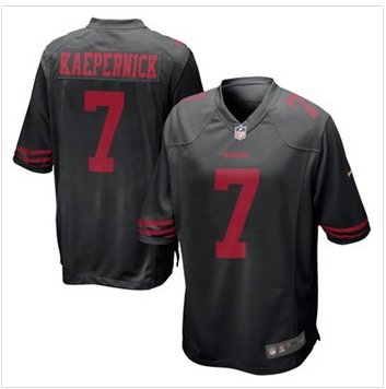 New San Francisco 49ers #7 Colin Kaepernick Black Alternate Game Jersey