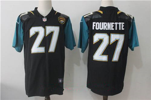 Men's Jacksonville Jaguars #27 Leonard Fournette Black 2017 Vapor Untouchable Stitched NFL Nike Limited Jersey