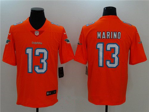 Men's Miami Dolphins #13 Dan Marino Orange 2017 Vapor Untouchable Stitched NFL Nike Limited Jersey