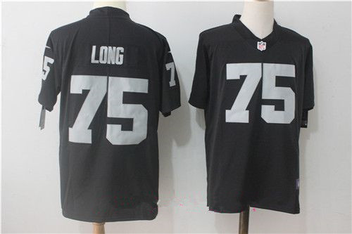 Men's Oakland Raiders #75 Howie Long Black 2017 Vapor Untouchable Stitched NFL Nike Limited Jersey