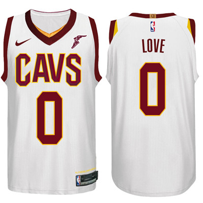 Nike NBA Cleveland Cavaliers #0 Kevin Love Jersey 2017-18 New Season White Jersey