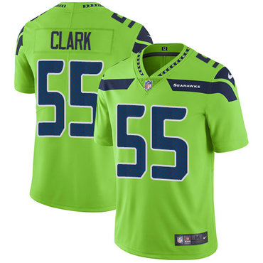 Nike Seattle Seahawks #55 Frank Clark Green Men's Stitched NFL Limited Rush Jersey